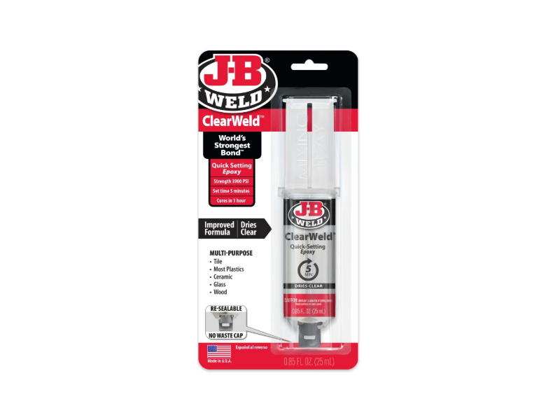 J-B Weld Clear Weld Epoxy 25 ml.