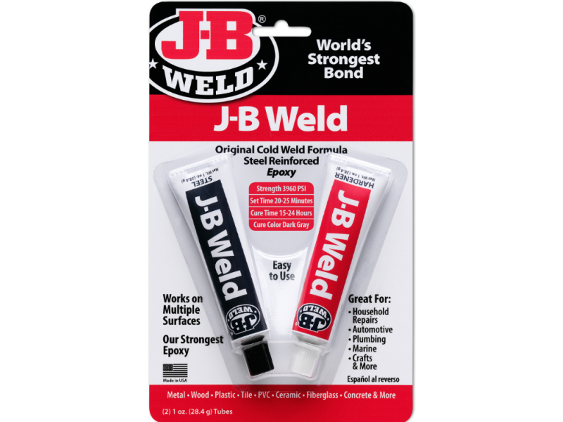 J-B Weld Steel Cold Weld extra erős hőtűrő epoxy 56,8 g.